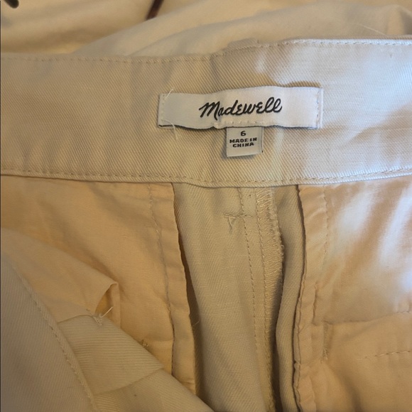 Madewell slouchy beige Cream Knee-Length Shorts - Picture 4 of 4